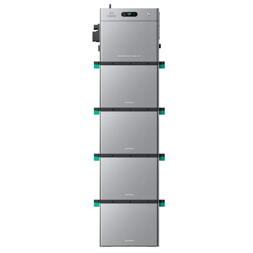 SolarFlow 2400 AC+ mit vier zus?tzlichen Batterien